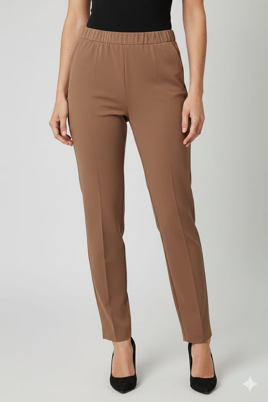 Pantalone capri marrone 400
